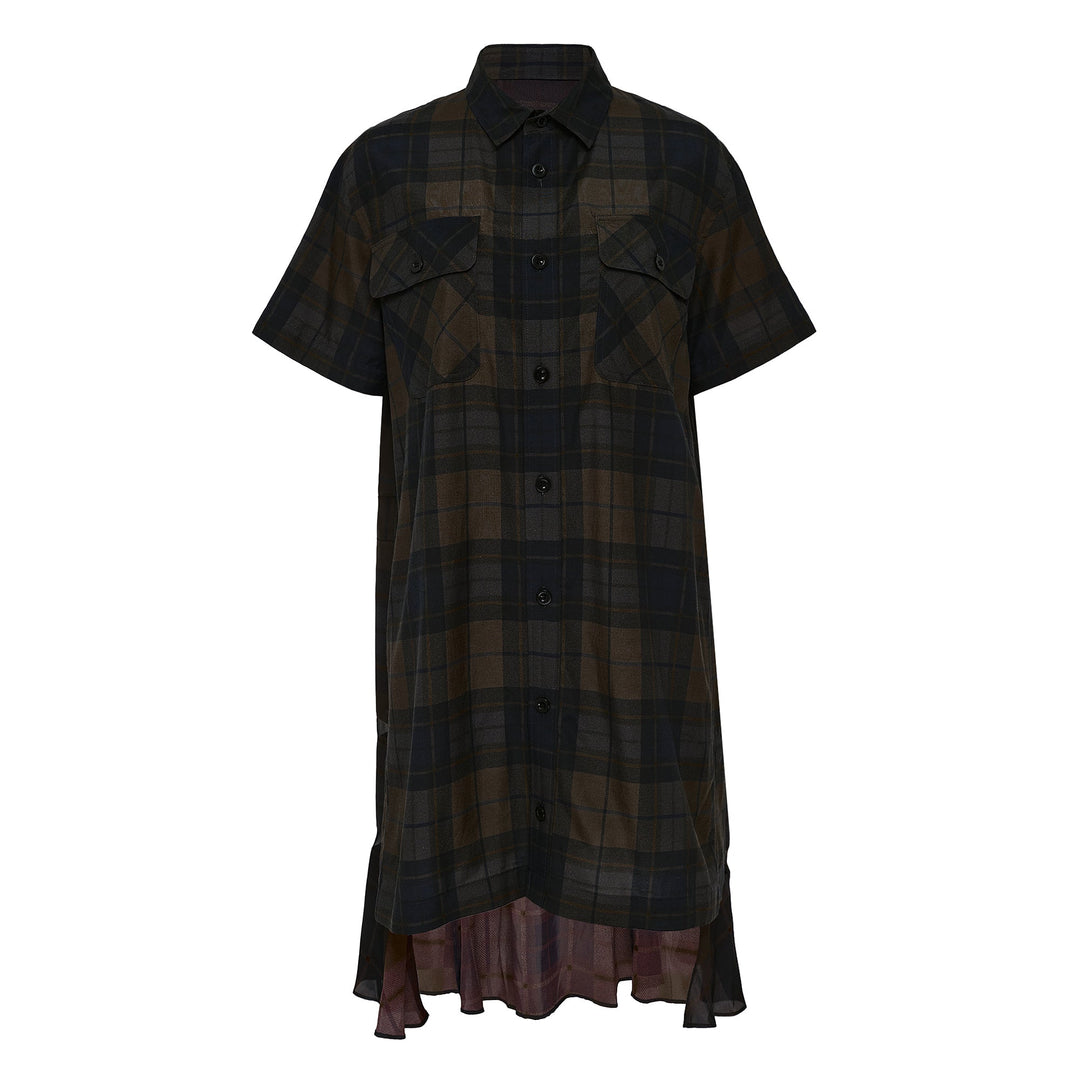 Plaid Print Dress
