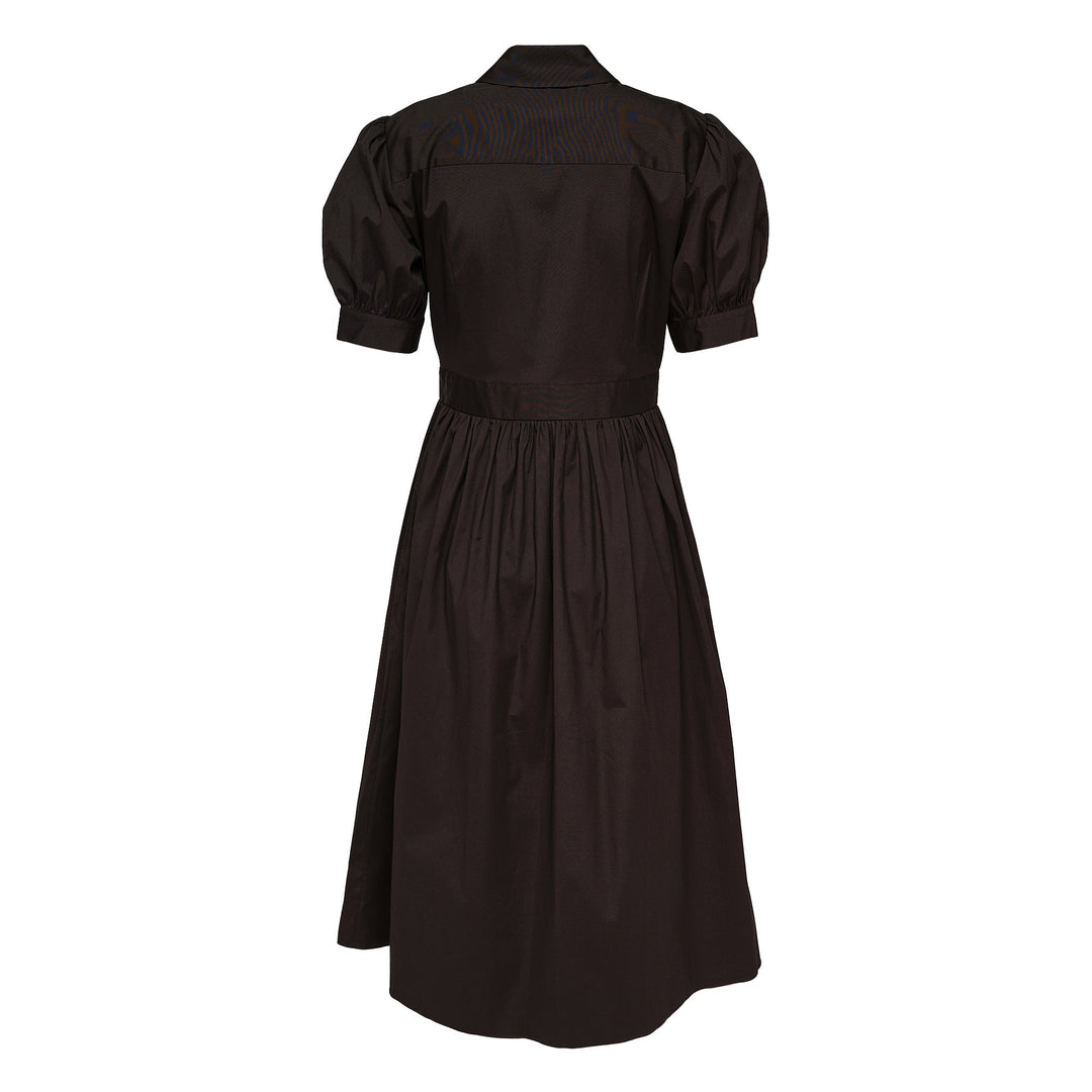 Embroidery Short Sleeve Shirt Dress