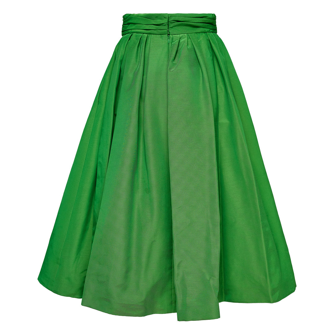 Midi Skirt With Cummerbund Waist
