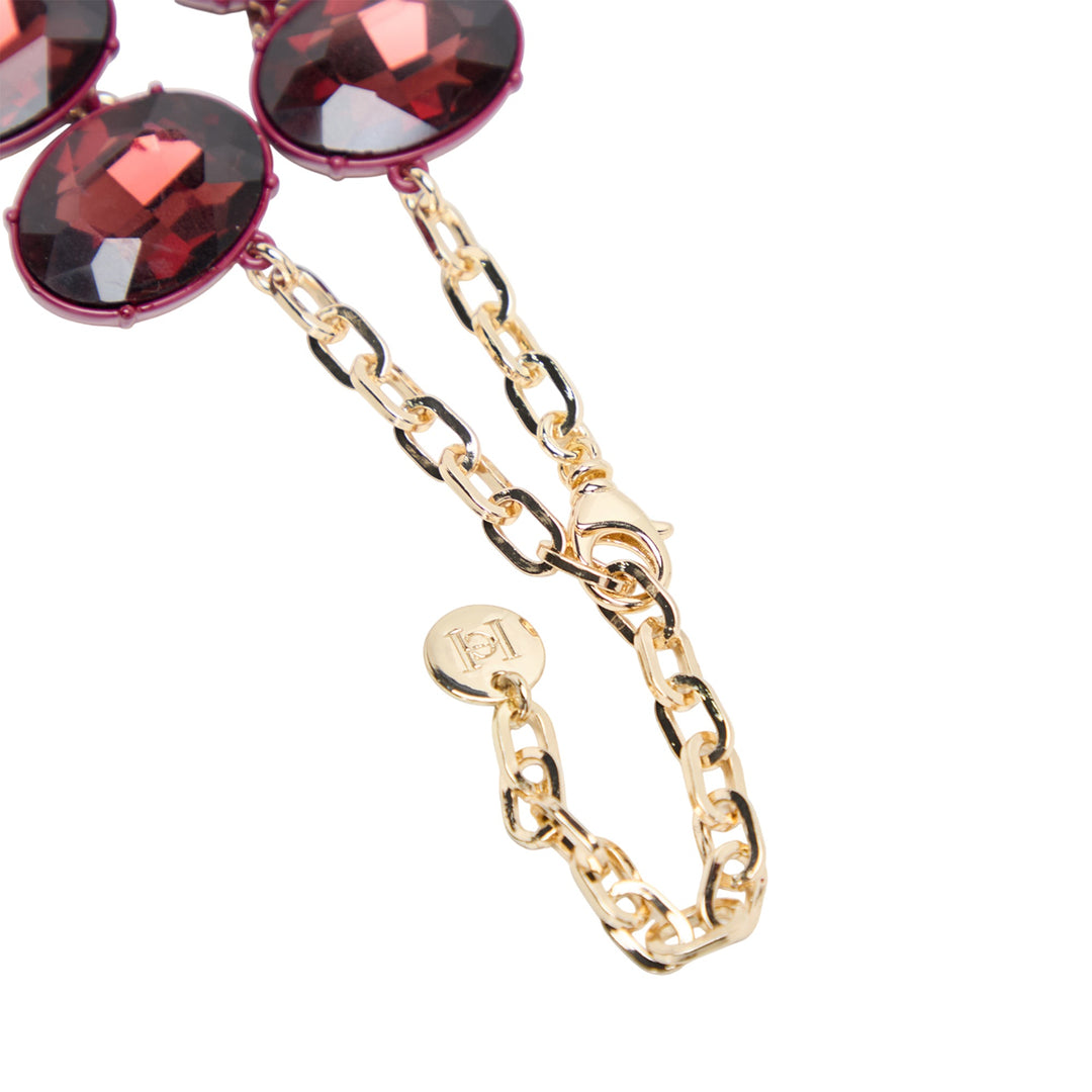 Tonal Oval Crystal Necklace