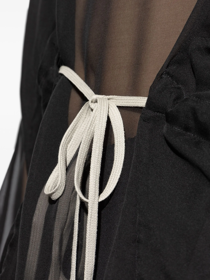 Hooded Tunic Silk Chiffon