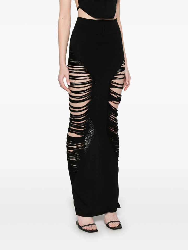 Pillar Skirt Shredded Merino Knit