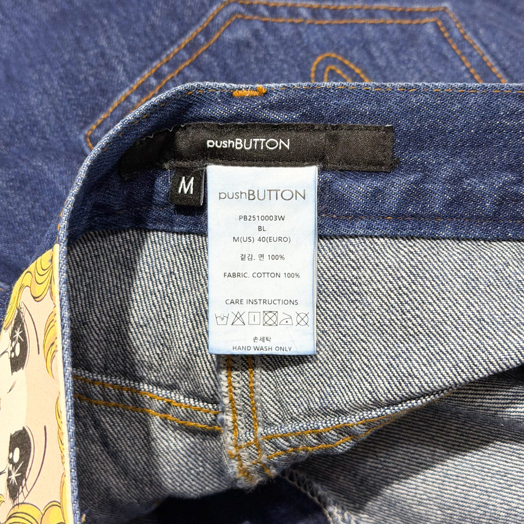 Blue Side Folded Jeans