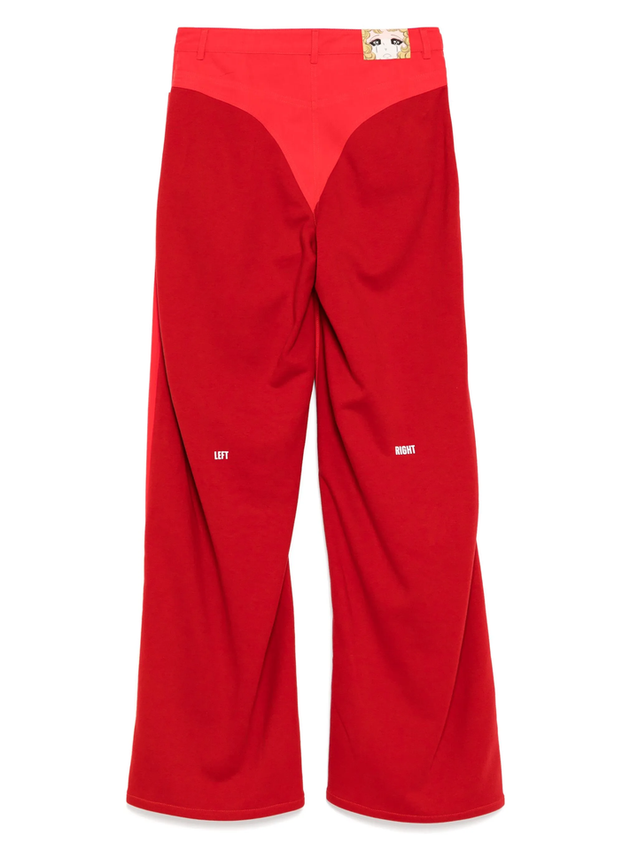 Red Panty Detailed Pants