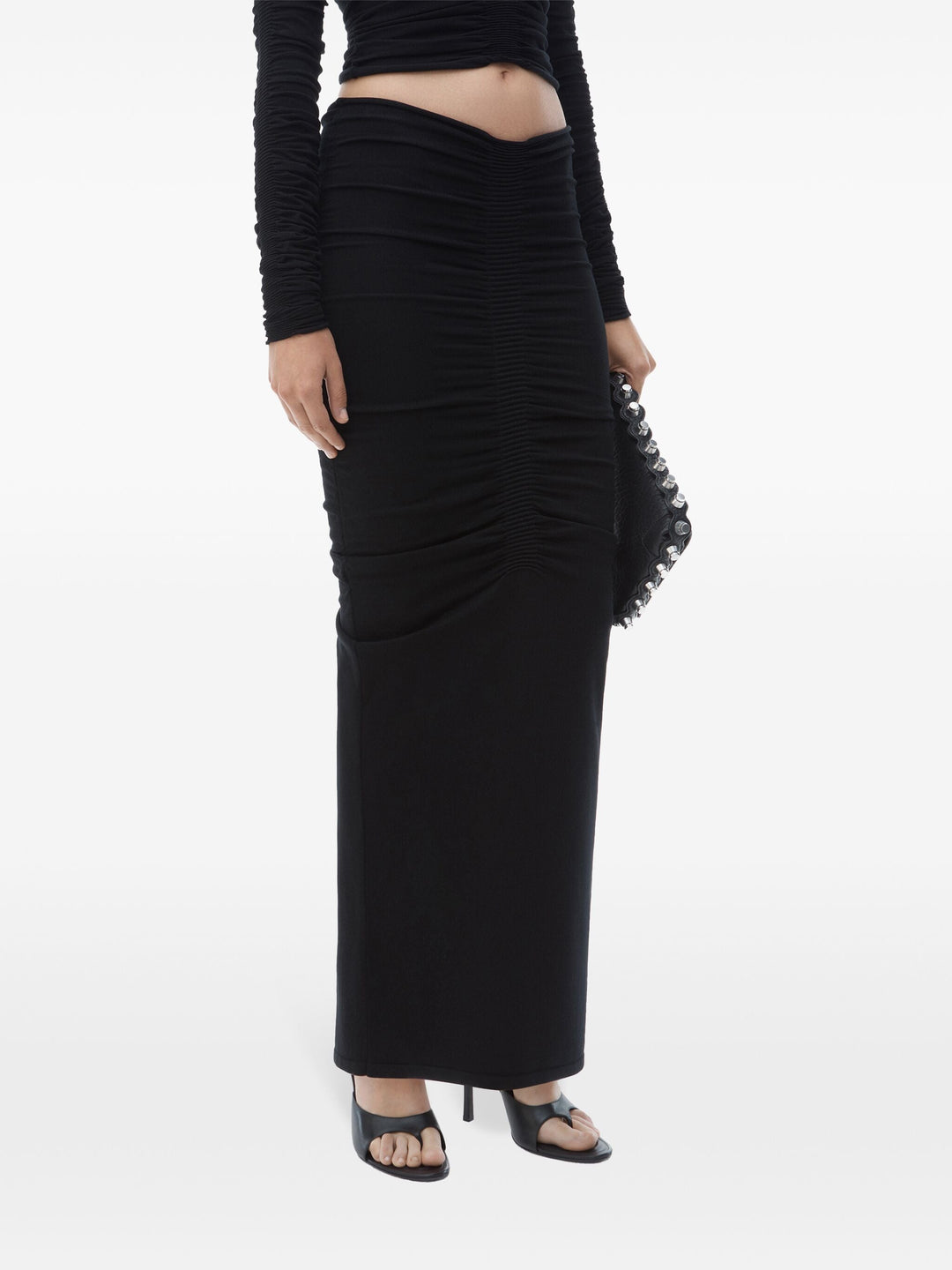 Ruched Maxi Skirt