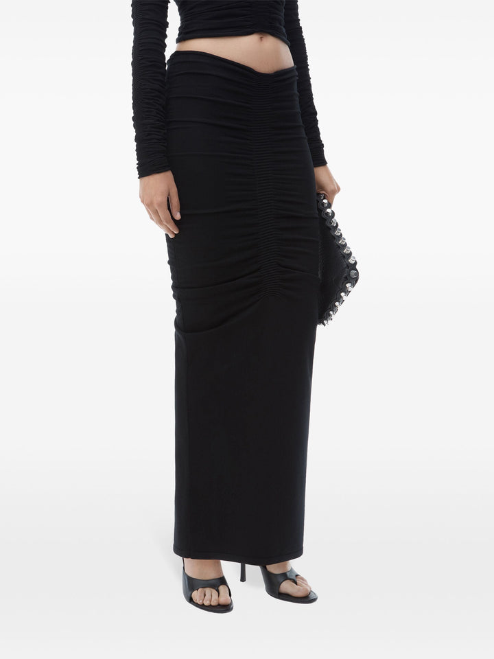 Ruched Maxi Skirt
