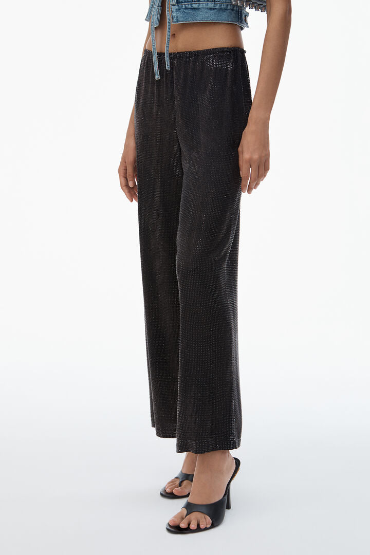 Crystal Hotfix Slim Relaxed-Fit Pants