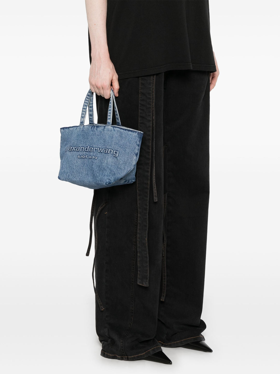 Small Punch Tote In Vintage Medium Indigo