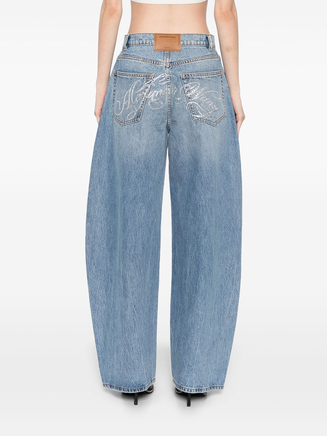 Oversized Rounded Low Rise Loose Fit Jeans