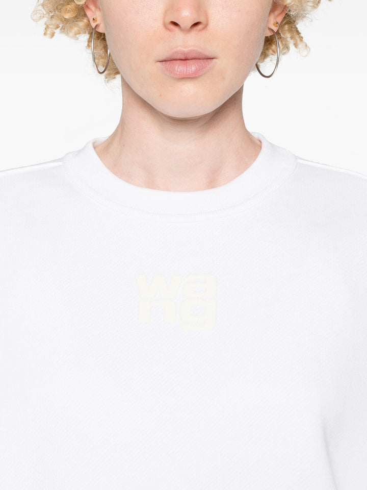 Puff Logo Sweatshirt In Structured Terry