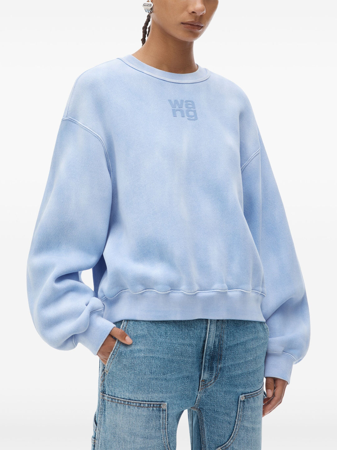 Puff Logo Sweatshirt In Structured Terry