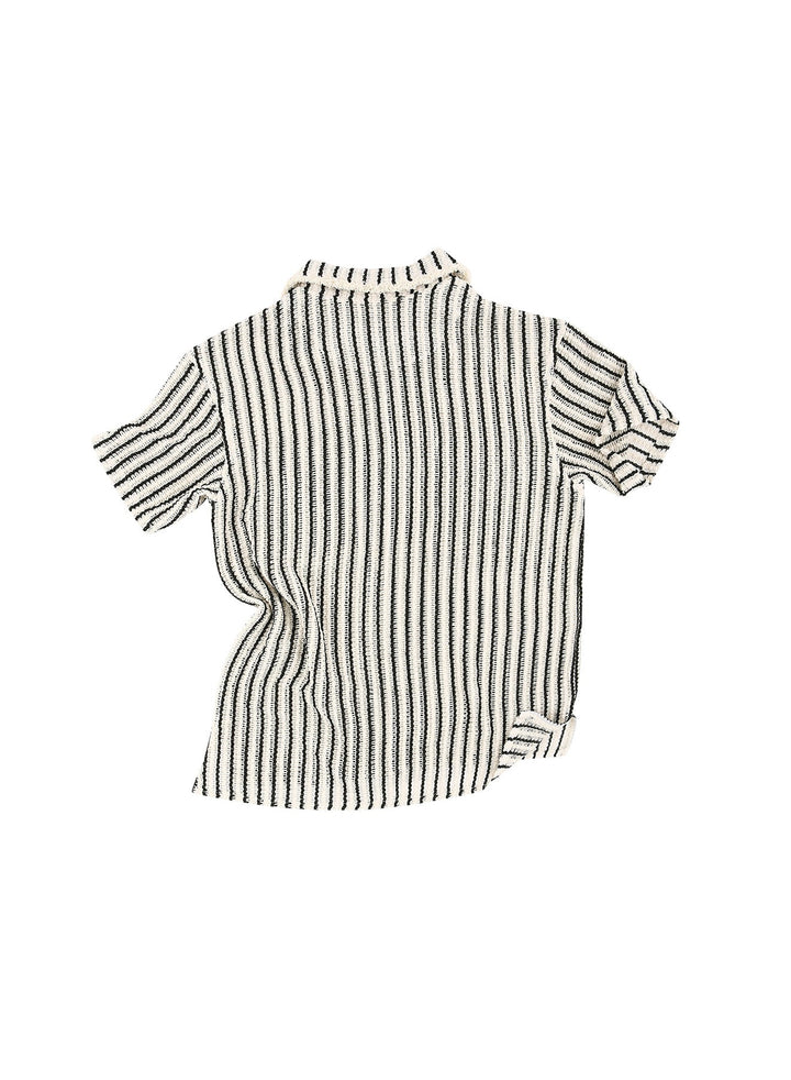 Sheer Stripe Knit Shirt