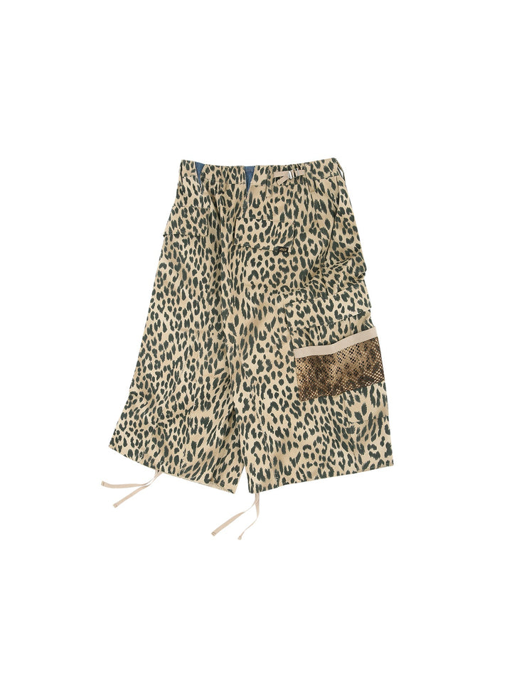 Depot Leopard Cargo Shorts