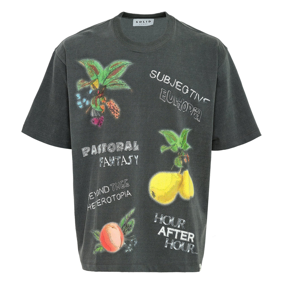 Oversized Fruits Printed Tee