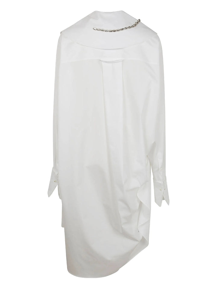 Oversized Gathered Slit Detail Top