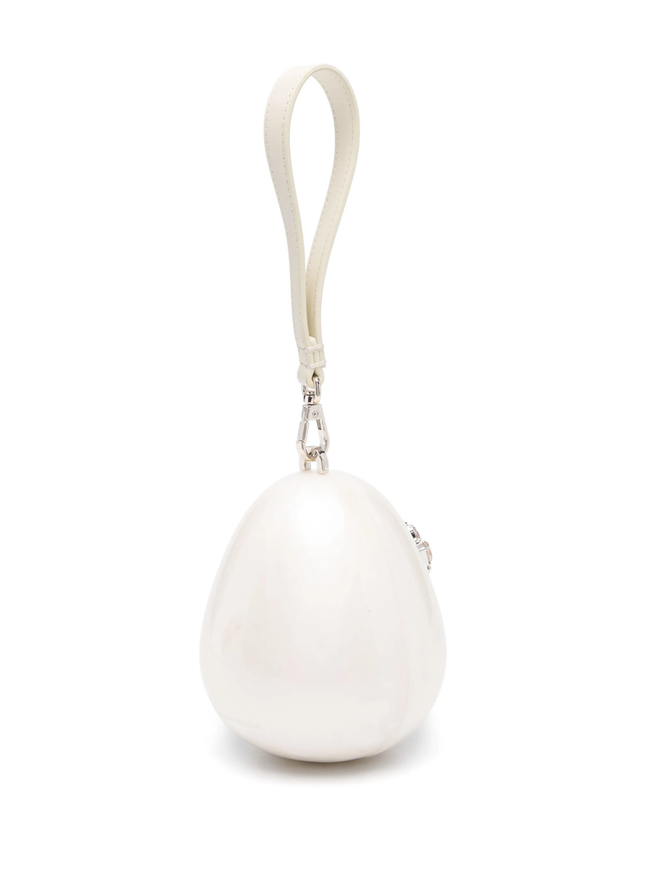 Embellished Micro Pearl Egg Bag