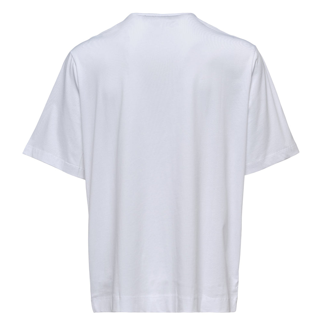 Ruffle Frill Cotton Jersey T-Shirt