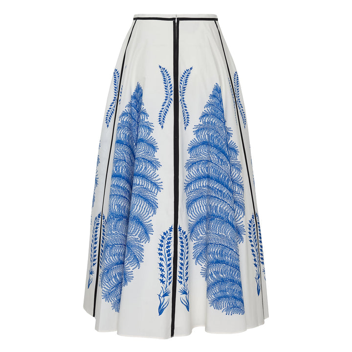 Popeline Printed Skirt