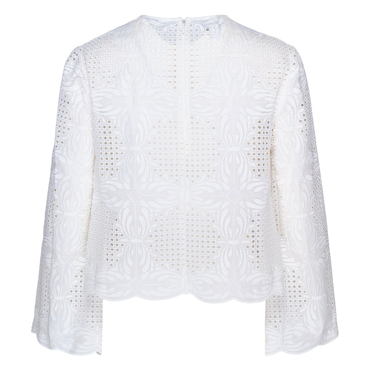 Voile Embroidered Woven Top