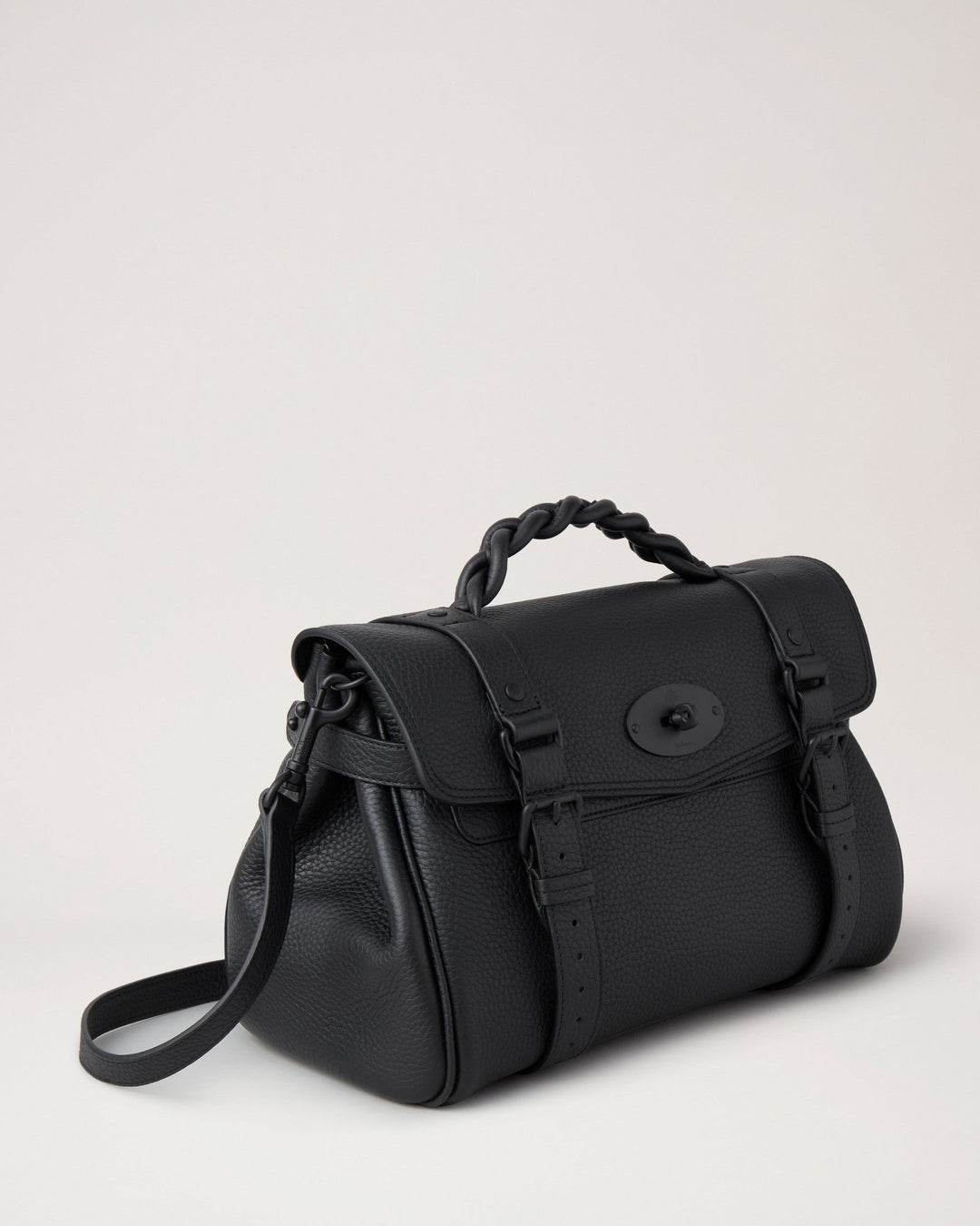 Alexa Black Heavy Grain Leather
