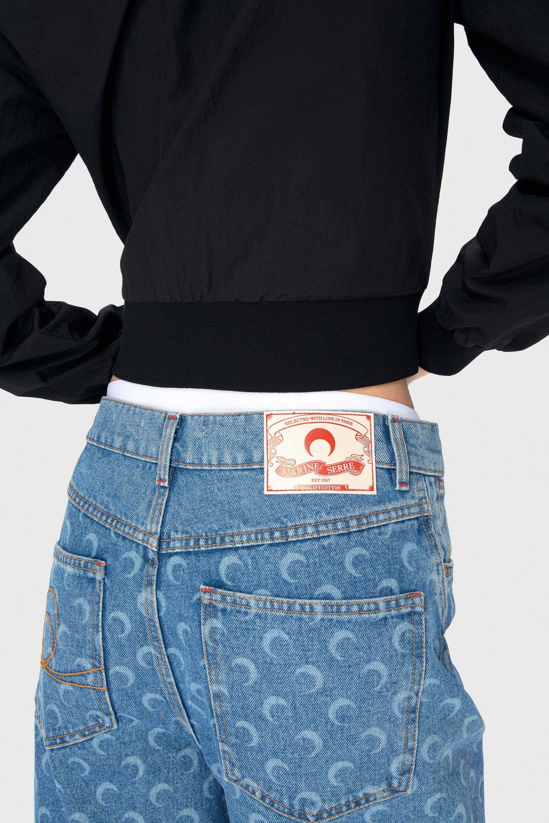 Moon Laser Denim Bermudas