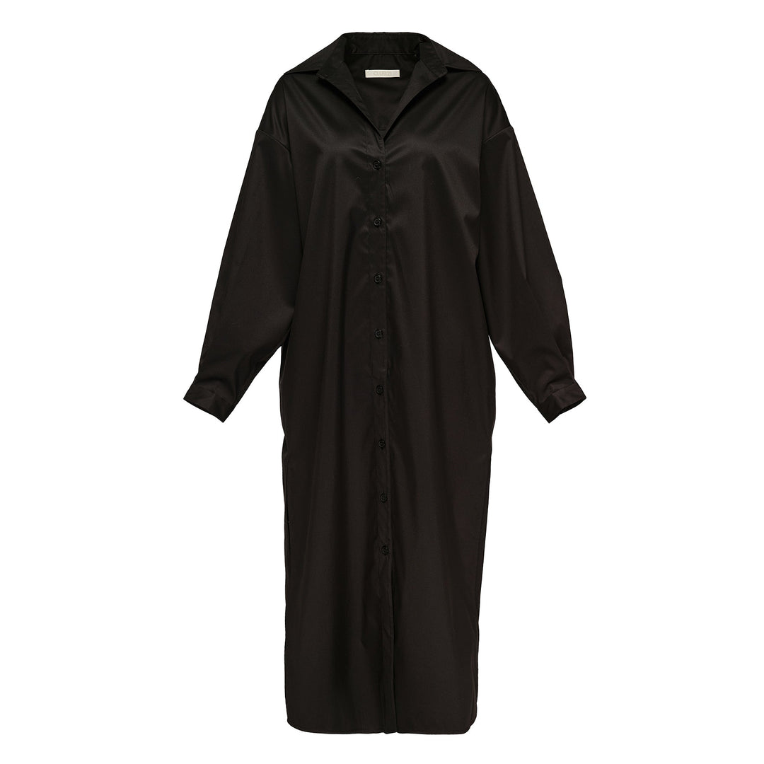Sheen Silk Cotton Shirt Dress