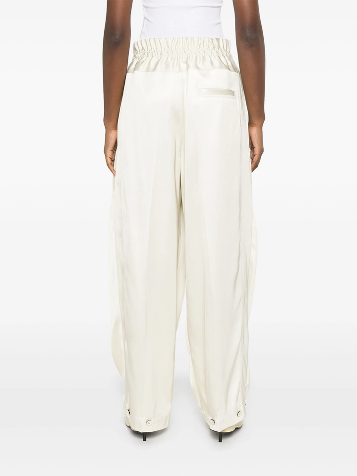 Adjustable Tabs Hem Waistband Pants