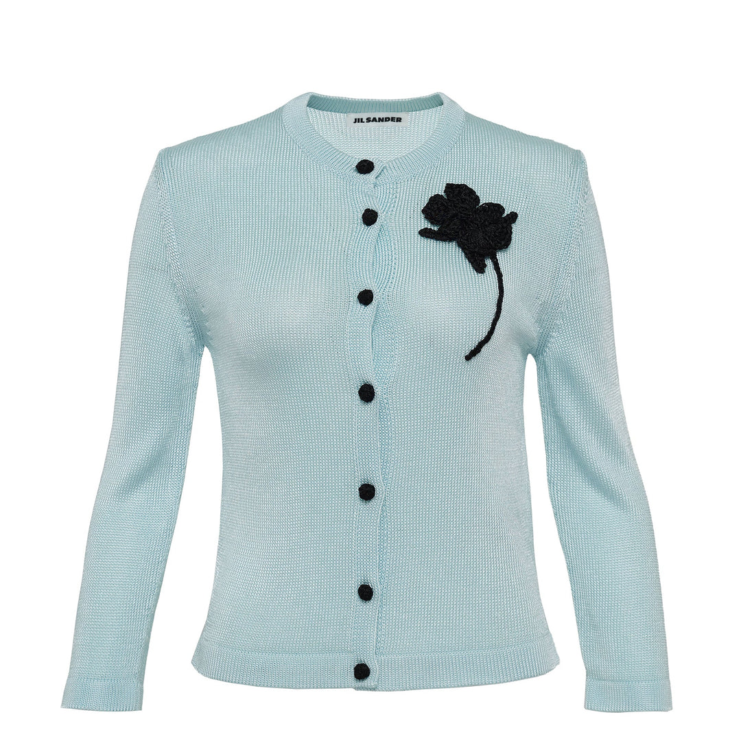 Cardigans Viscose Flower Knit