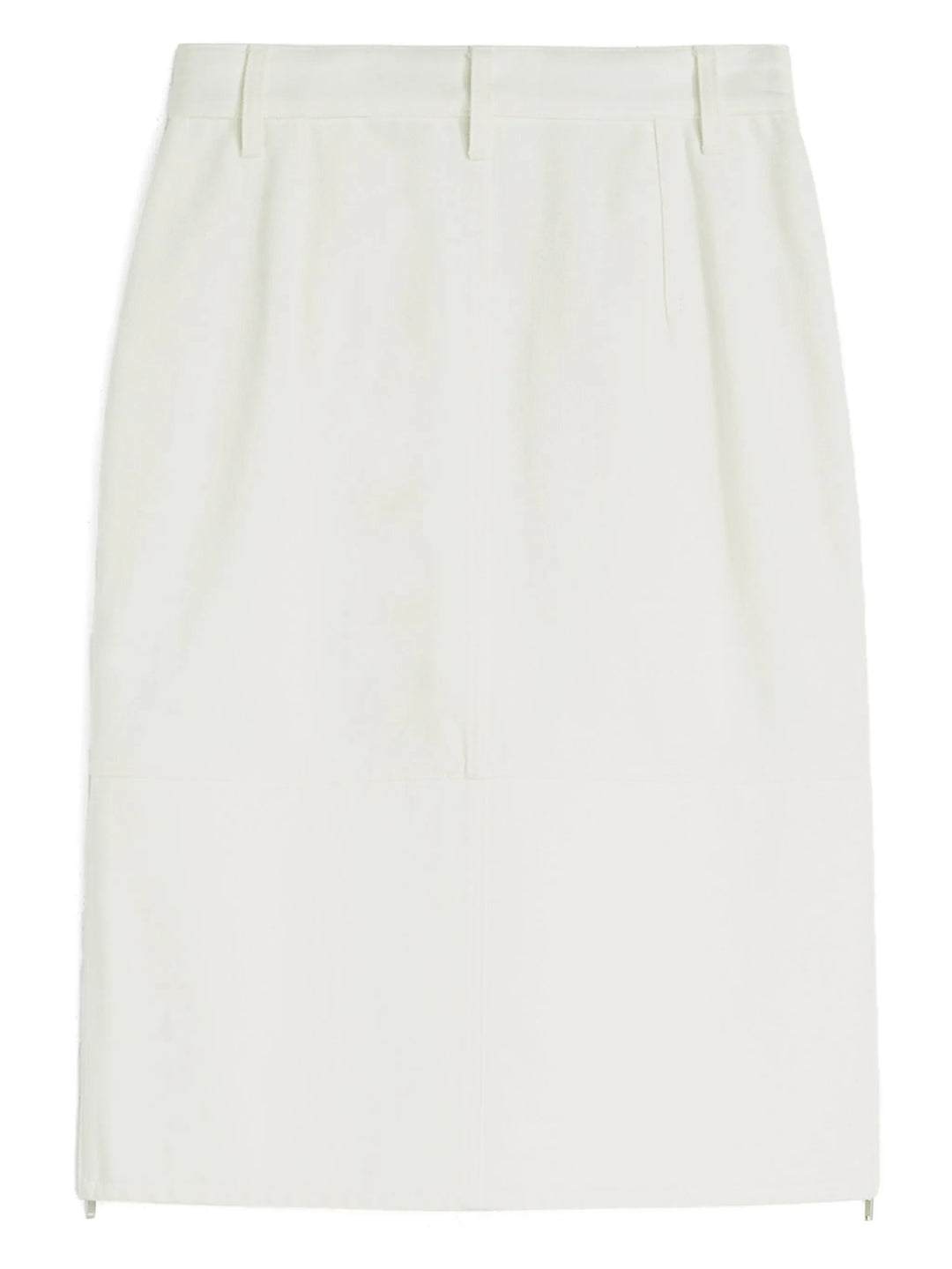 Diagonal Cotton Denim Skirt