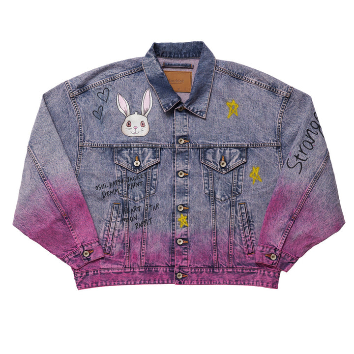 Anime Hand-Painting Denim Jacket
