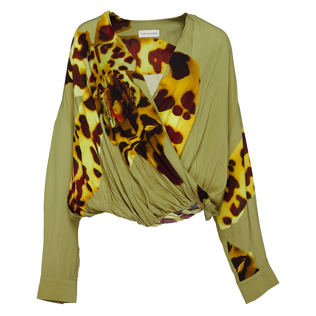 Loose Top With Draped Front