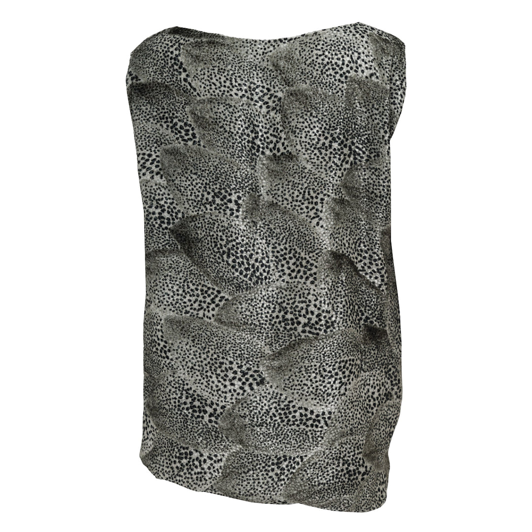 Layered Petals Viscose Silk Blouse