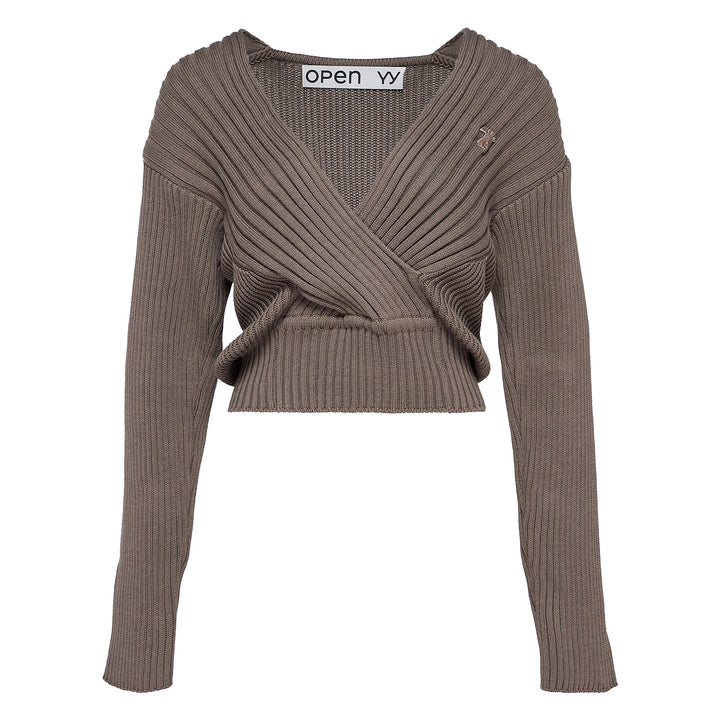 Criss Cross Ribbed Pullover