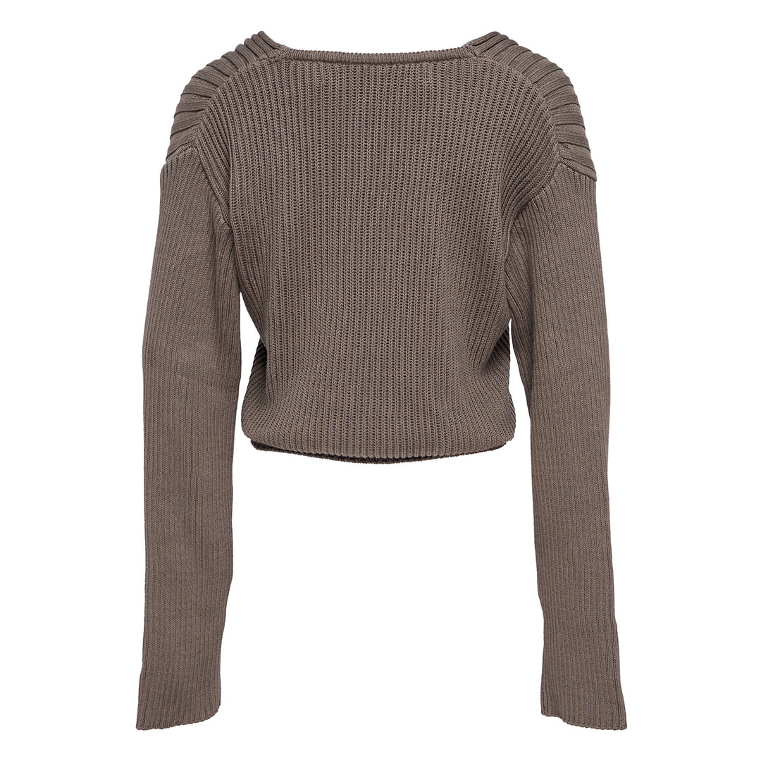 Criss Cross Ribbed Pullover