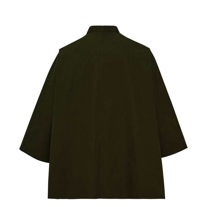 Stand Collar With Bracelt Sleeve Top