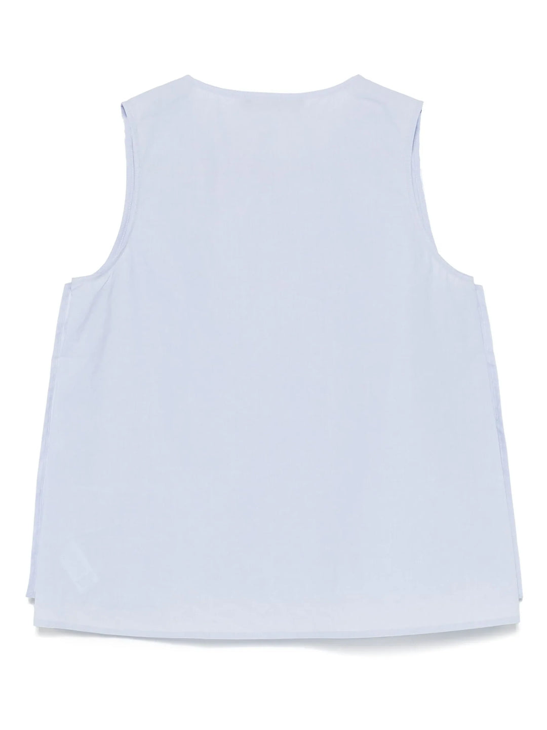Sleeveless Waxed Coated Tank Top