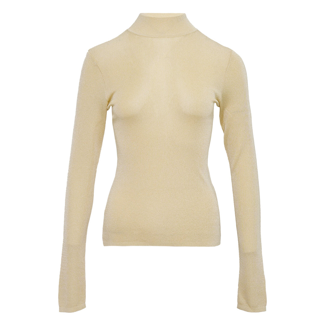 Yellow Viscose Knit Top