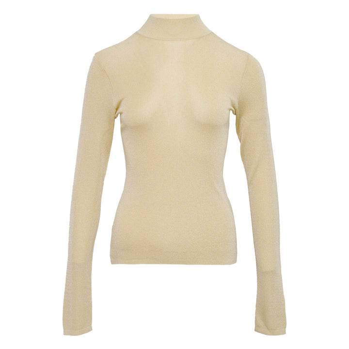 Yellow Viscose Knit Top