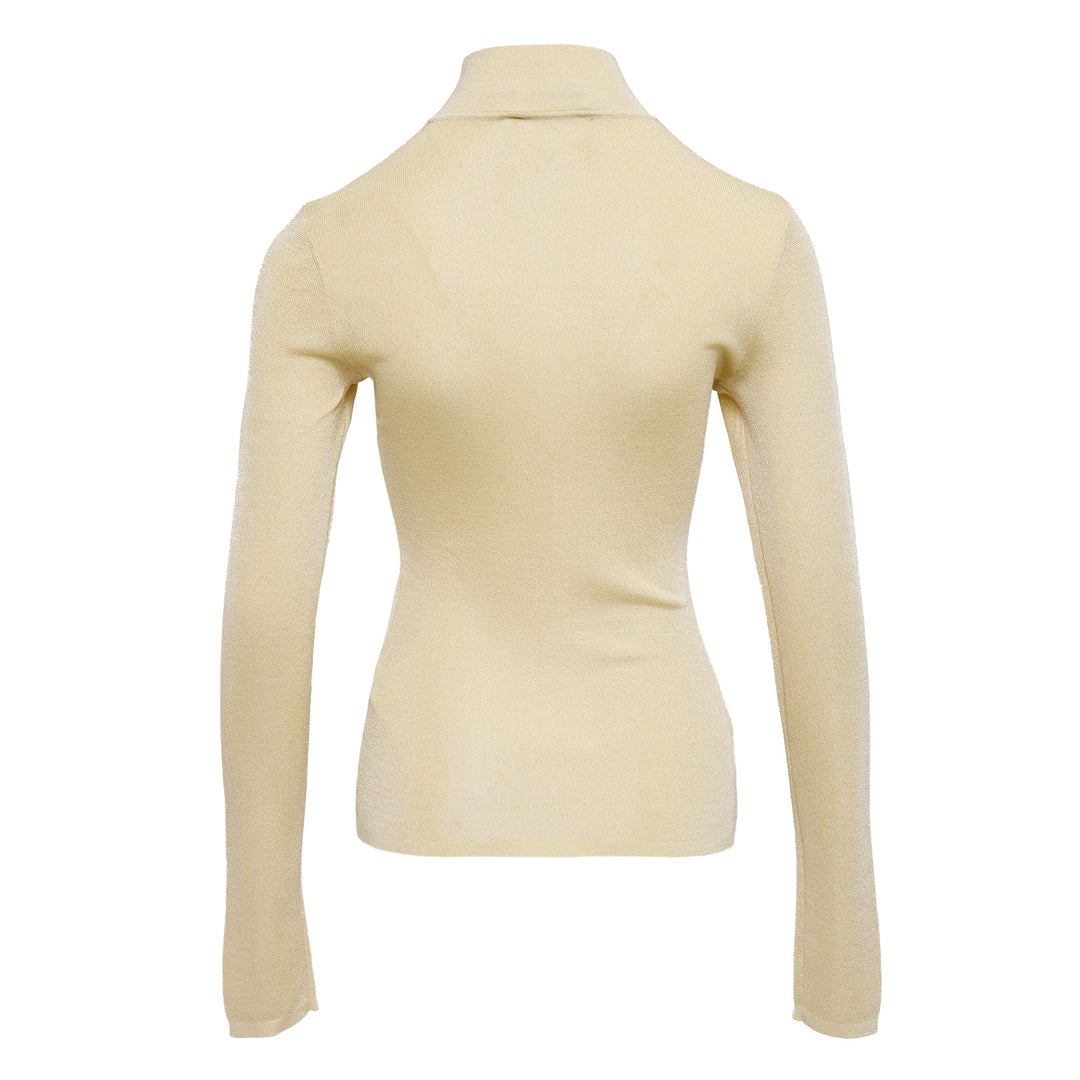 Yellow Viscose Knit Top