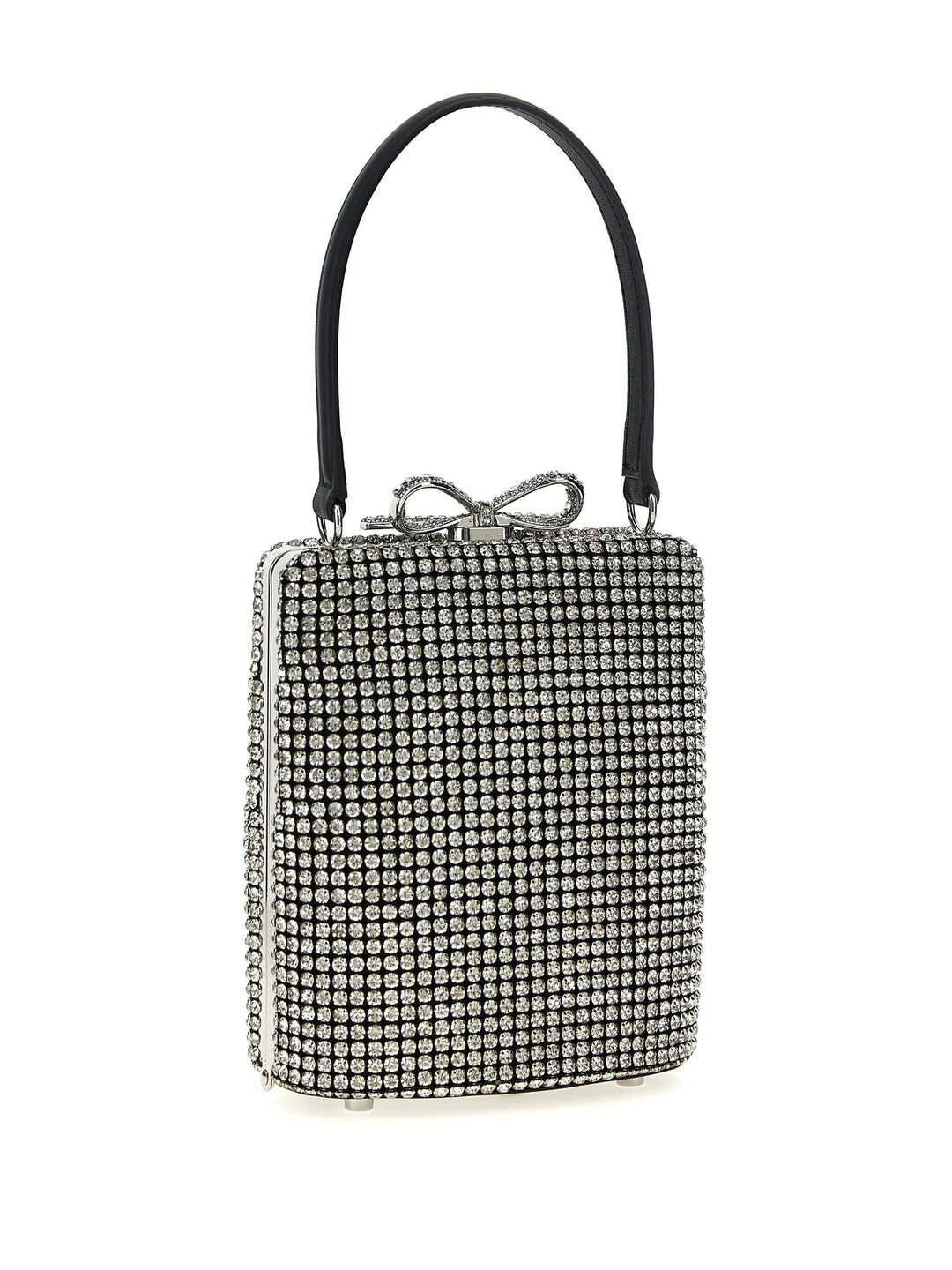 Silver Crystal Fishnet Bag