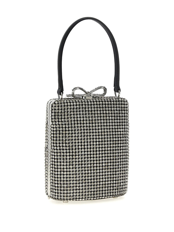 Silver Crystal Fishnet Bag