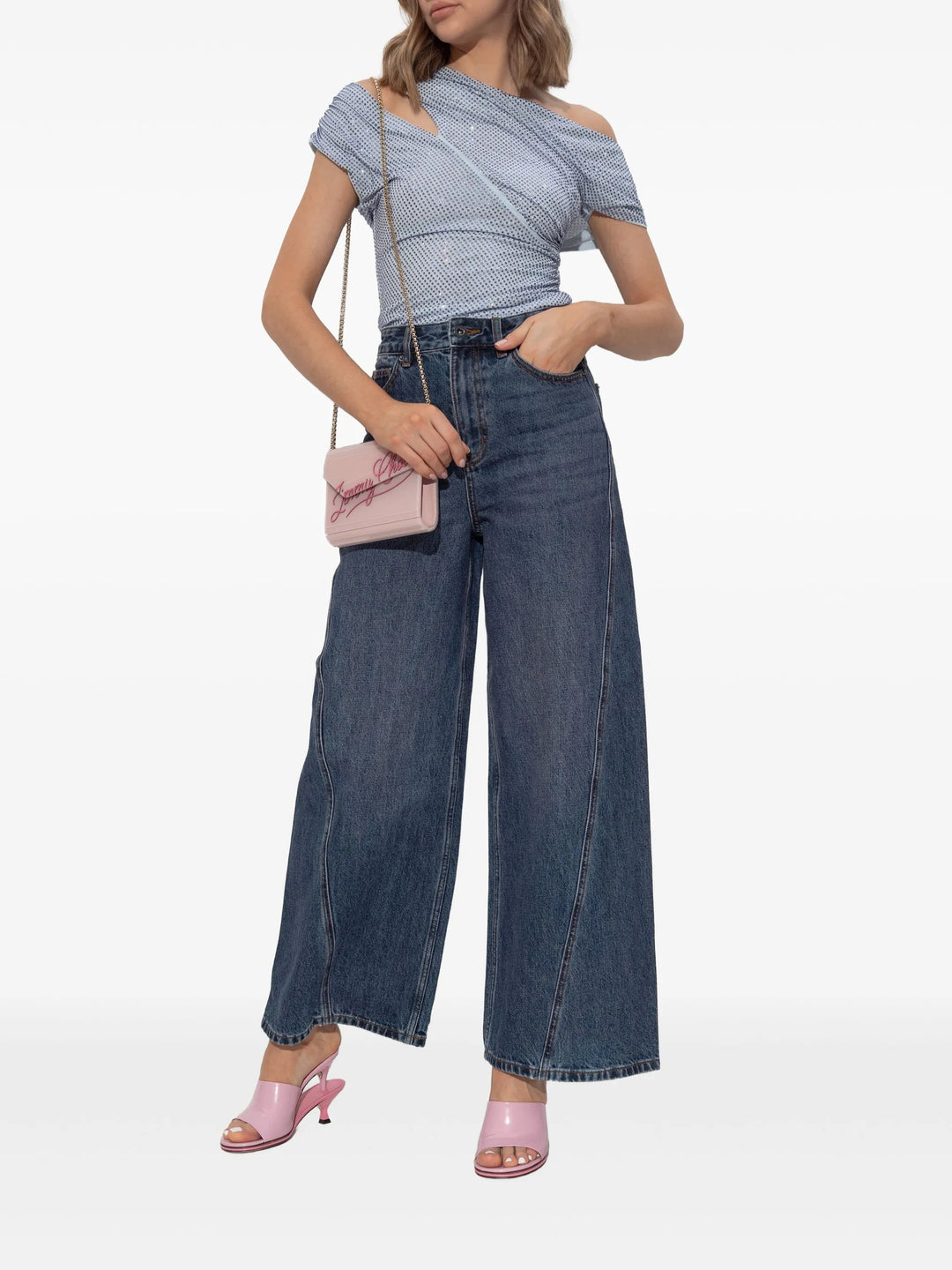 Bleached Denim Jeans