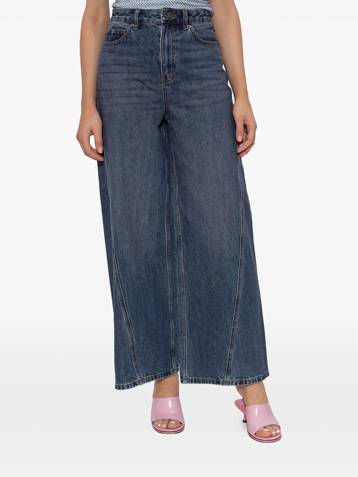 Bleached Denim Jeans