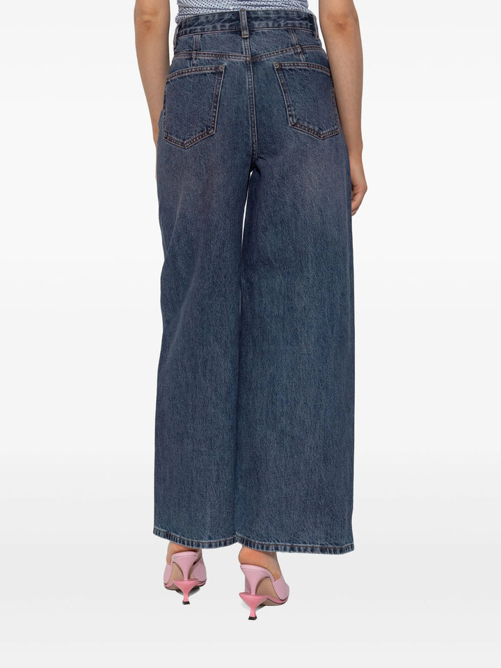 Bleached Denim Jeans