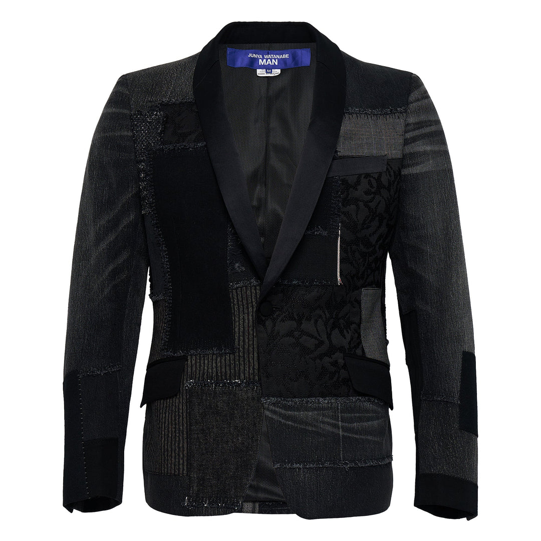 Multi Fabrics Patchwork Jacket
