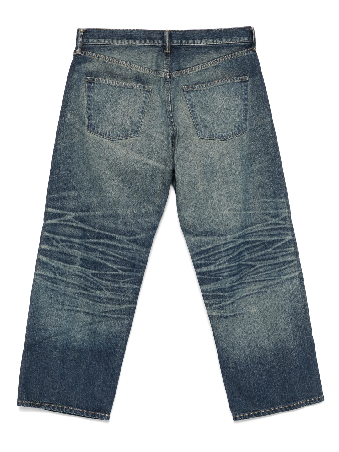 Cotton Denim Baggy Jeans