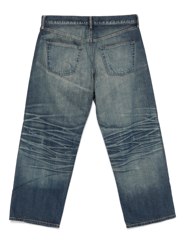 Cotton Denim Baggy Jeans