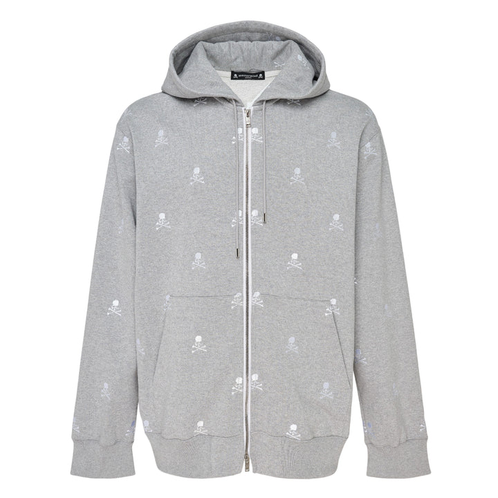 Skull Monogram Zip-Up Hoodie