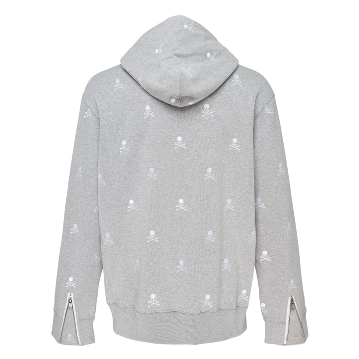 Skull Monogram Zip-Up Hoodie