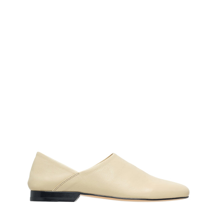 Leather Slip-On Flat Shoes